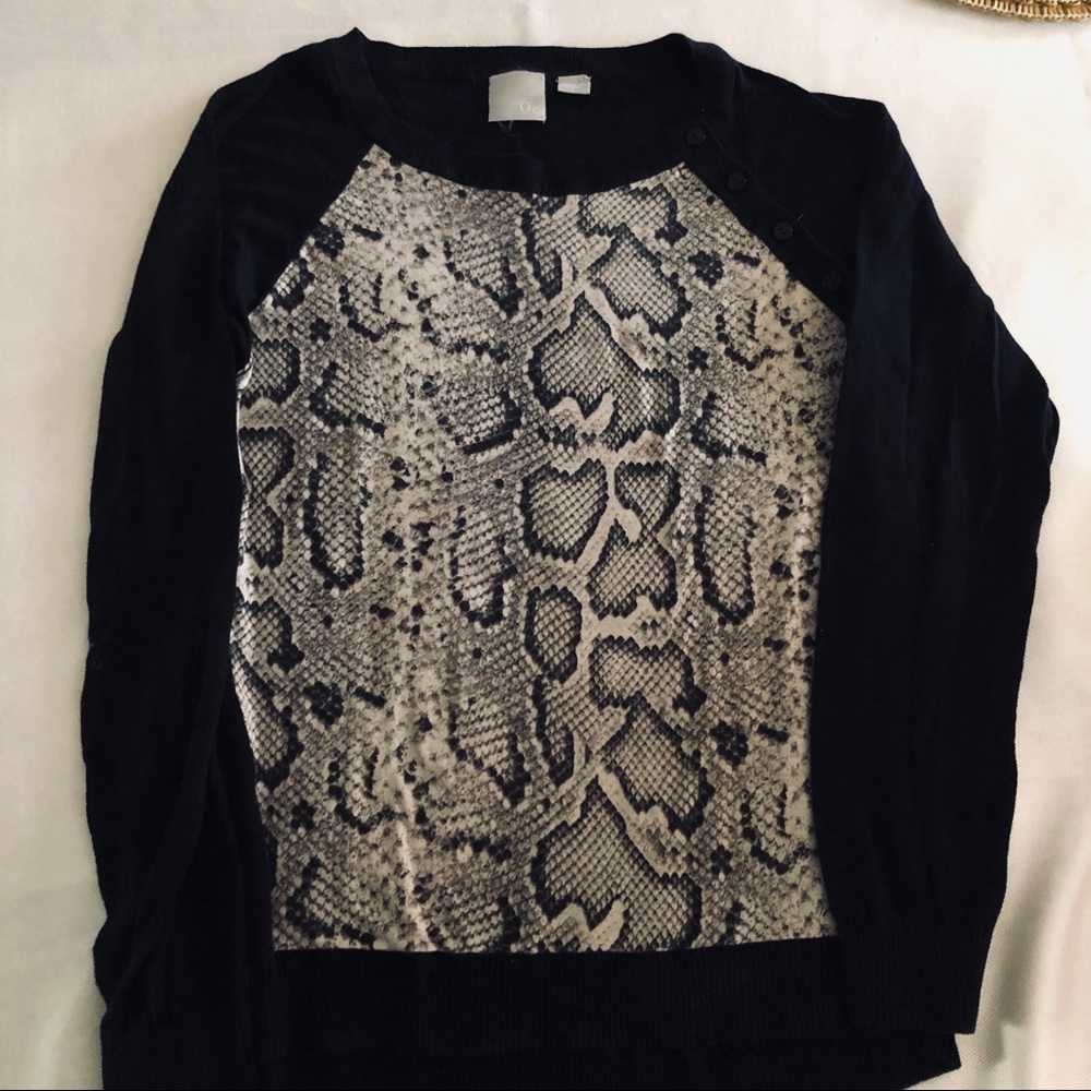 Animal Print Lightweight Sweater